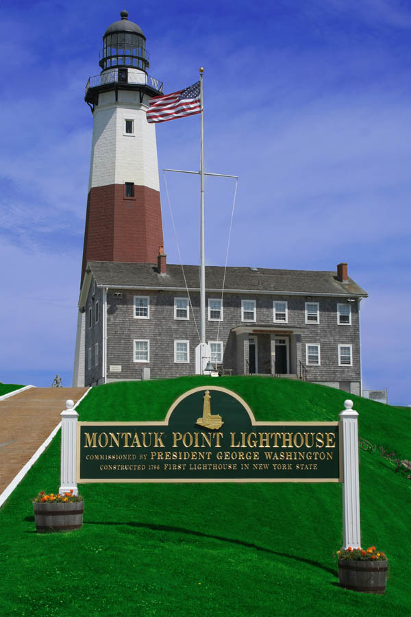 Montauk - The End featuring The Point Lighthouse and Gosman's Dock