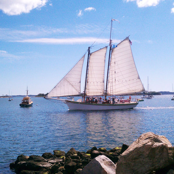 Your Own Private Schooner - Lunch Sail on a Tall Masted Ship