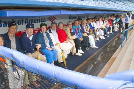 We ♥ Groups - Sitting in the Yankees Dugout