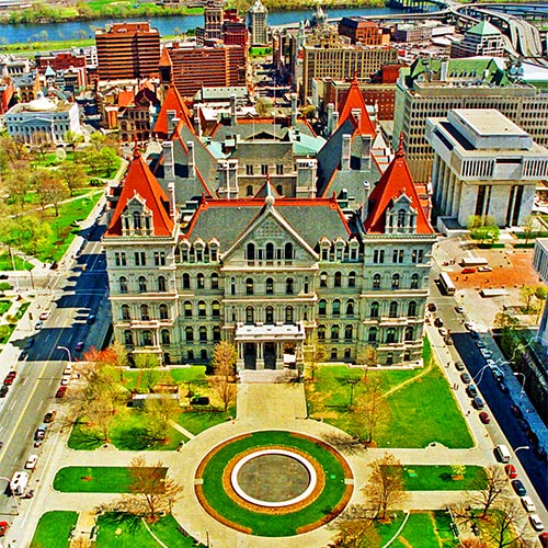 New York State Capitol Building featuring Hall of Governors, War Room & Flag Room